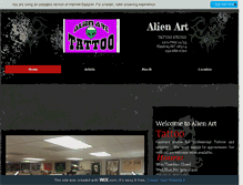 Tablet Screenshot of alienarttattoo.com